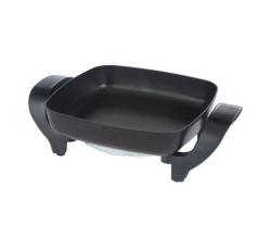 Deni Non-Stick Electric Skillet with Glass Lid (Refurbished)