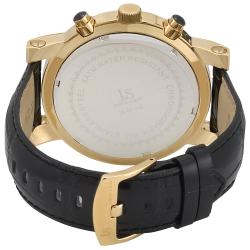 Joshua & Sons Men's Stainless Steel Chronograph Strap Watch