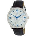 Joshua & Son's Men's Diamond Quartz Strap Watch