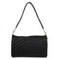 Versace Black Embroidered Leather Shoulder Bag