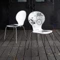 Newton Bicycle Birchwood/ Chrome Activity Chair (Set of 2)
