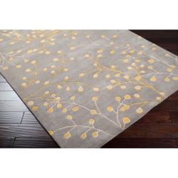 Hand-Tufted Blantyre Grey/Yellow Wool Rug (8' X 11')