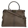 Fendi 'Peek-A-Boo' Small Olive Green Satchel Handbag