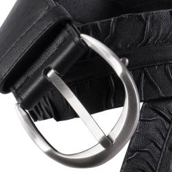 Chinese Laundry Women's Brushed Buckle Ruched Detail Belt