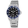 Grovana Men's 'Diver' Black Dial Blue Bezel Automatic Watch