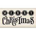 Inkadinkado 'Steampunk Merry Christmas' Mounted Rubber Stamp