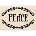 Inkadinkado 'Folk Peace Frame' Mounted Rubber Stamp