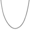 Oxidized Sterling Silver 1.7-mm 24-inch Round Box Chain