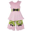AnnLoren Boutique Girls Floral and Vines 2-piece Capri Set