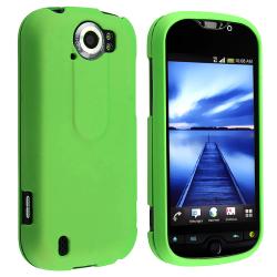 Green Snap-on Rubber Coated Case for HTC T-Mobile MyTouch 4G Slide