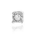 Sterling Silver Diamond Accent Single Stud Earring