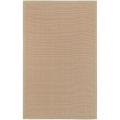 Town Beige Cotton Border Rug (4'x6')