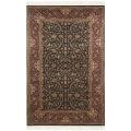 Chinese Hand-knotted Royal Kerman Blue/ Red Wool Rug (3' x 5')