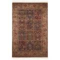 Chinese Hand-knotted Royal Kerman Multi/ Tan Wool Rug (4' x 6')