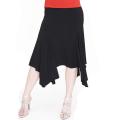 Shining Star Black Handkerchief Hem Skirt