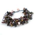 Chic Tourmaline and Pearl Cluster Bracelet (Thailand)