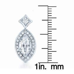 14k White Gold 3/4ct TDW Diamond Necklace (G-H, I1-I2)