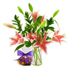 Sweets in Bloom 'Spring Lilies' Gift Bouquet
