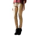 Tabeez Women's Gold Wash Skinny Jeans