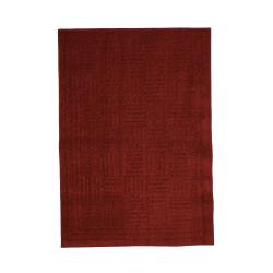 Grid Iron Madder Brown Red Solid Rug (3'3 x 4'8)