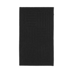 Grid Iron Black Solid Rug (2'3 x 3'9)