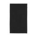 Grid Iron Black Solid Rug (2'3 x 3'9)
