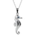 Sunstone Sterling Silver Seahorse Necklace