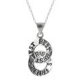 Sunstone Sterling Silver 'Best Friends' Circle Necklace