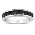 Sterling Silver 1ct TDW Black Diamond Fashion Ring