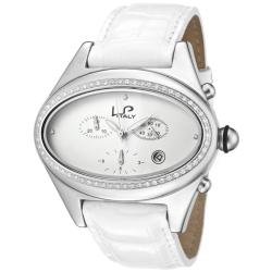 Lucien Piccard Italy Women's Gran Ducato White Genuine Leather Watch
