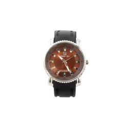 Pierre Jill Men's Simply Brown Dial Stainless Steel Watch 