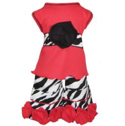 AnnLoren 2-piece Rose/ Zebra American Girl Doll Outfit