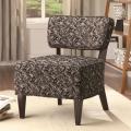 Uno Dark Sunburst Armless Accent Chair