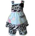 AnnLoren 2-piece Floral/ Zebra American Girl Doll Outfit