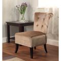 Anna Brown Velvet Accent Chair