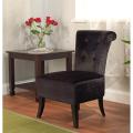 Anna Black Velvet Accent Chair