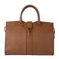 Yves Saint Laurent Tan Textured Leather Tote Handbag