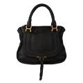 Chloe 'Marcie' Black Small Leather Satchel