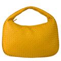 Bottega Veneta Yellow Medium Leather Woven Hobo Handbag