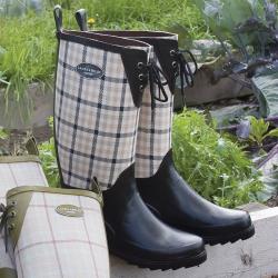 Laura Ashley Women's Charcoal Rubber Gardening Boots