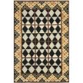 Hand-knotted Gabeh Tribal Black/ Multi Wool Rug (4' x 6')
