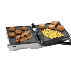 George Foreman GR0742S 3-in-1 Panini Press, Grill and Open Griddle with Double Cooking Surface