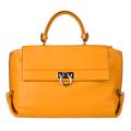 Salvatore Ferragamo Clementine Orange Satchel Handbag