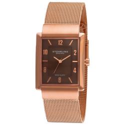 Stuhrling Original Men's Newberry Plaza Brown Mesh Watch