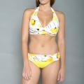 Jantzen Women's Yellow Floral Halter Bikini