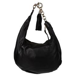 Gucci Sienna Black Leather Medium Hobo Bag