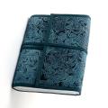 Blue Engraved Cruelty-free Leather Journal (India)
