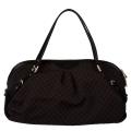 Gucci Black/Dark Brown Canvas Shoulder Bag