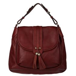 Gucci Brick Red Leather Flap Bag