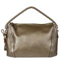 Gucci Bella Gold Metallic Leather Hobo Bag